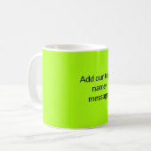 Einfache minimale farbenfrohe abstrakte Fügen Sie  Kaffeetasse (Vorderseite Links)
