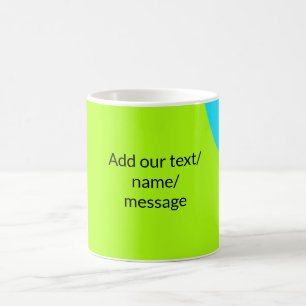 Einfache minimale farbenfrohe abstrakte Fügen Sie Kaffeetasse