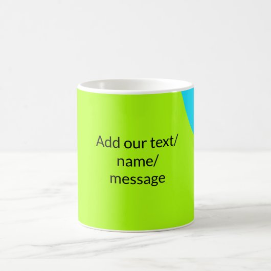 Einfache minimale farbenfrohe abstrakte Fügen Sie  Kaffeetasse (Mittel)