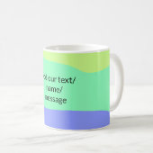 Einfache minimale farbenfrohe abstrakte Fügen Sie Kaffeetasse (VorderseiteRechts)