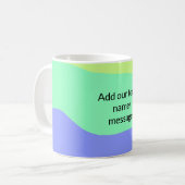 Einfache minimale farbenfrohe abstrakte Fügen Sie Kaffeetasse (Vorderseite Links)