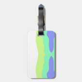 Einfache minimale farbige abstrakte Hinzufügen Ihr Gepäckanhänger (Rückseite vertikal)