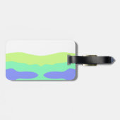 Einfache minimale farbige abstrakte Hinzufügen Ihr Gepäckanhänger (Rückseite horizontal)