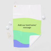 Einfache minimale farbige abstrakte Hinzufügen Ihr Golfhandtuch (Insitu)