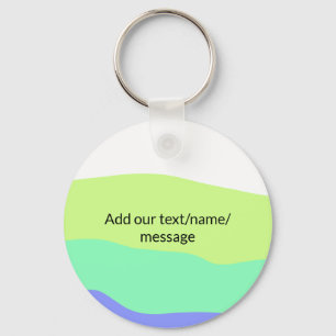 Einfache minimale farbige abstrakte Hinzufügen Ihr Schlüsselanhänger