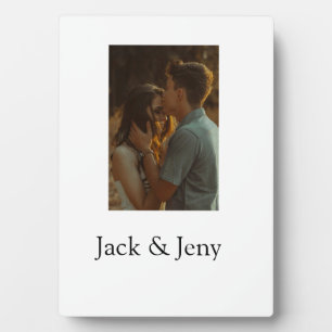 Einfache, minimale Farbkombination Foto-Text Fotoplatte