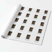 Einfache, minimale Farbkombination Foto-Text Geschenkpapier (Ungerollt)