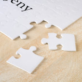 Einfache, minimale Farbkombination Foto-Text Puzzle (Seite)