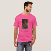 Einfache, minimale Farbkombination Foto-Text T-Shirt (Vorne ganz)