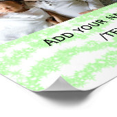 Einfache minimale Farbtiefe Hinzufügen eines Namen Poster (Ecke)