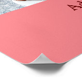 Einfache minimale Farbtiefe Hinzufügen eines Namen Poster (Ecke)