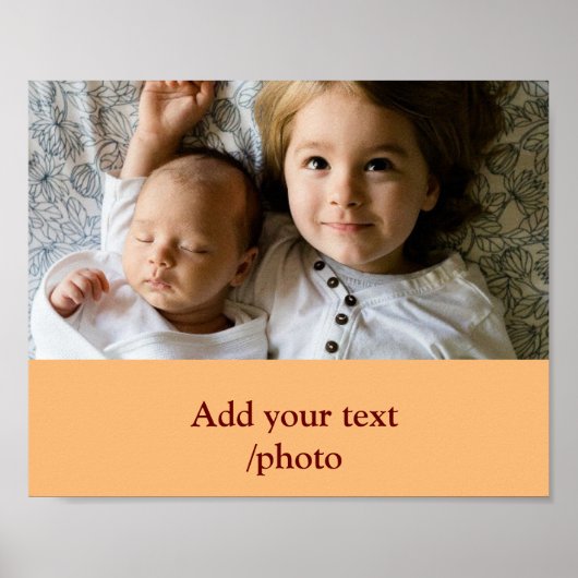 Einfache minimale Farbtiefe Hinzufügen eines Namen Poster (Vorne)