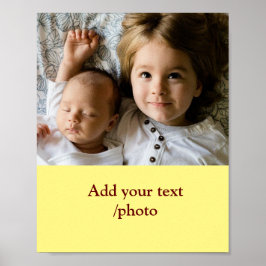 Einfache minimale Farbtiefe Hinzufügen eines Namen Poster