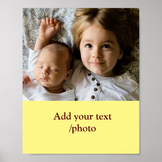 Einfache minimale Farbtiefe Hinzufügen eines Namen Poster (Vorne)