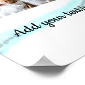 Einfache minimale Farbtiefe Hinzufügen eines Namen Poster (Ecke)