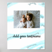 Einfache minimale Farbtiefe Hinzufügen eines Namen Poster (Vorne)