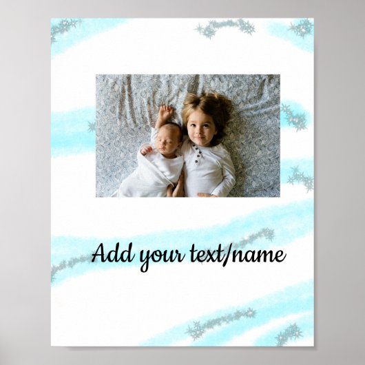 Einfache minimale Farbtiefe Hinzufügen eines Namen Poster (Vorne)