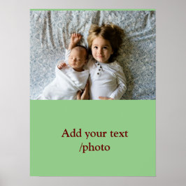 Einfache minimale Farbtiefe Hinzufügen eines Namen Poster