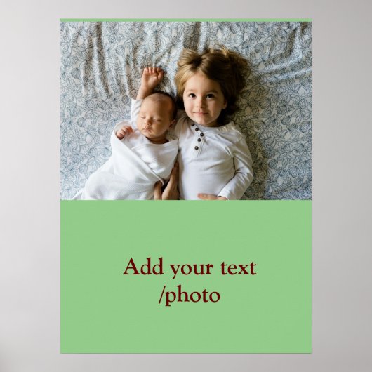 Einfache minimale Farbtiefe Hinzufügen eines Namen Poster (Vorne)