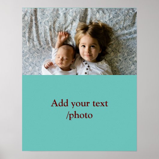 Einfache minimale Farbtiefe Hinzufügen eines Namen Poster (Vorne)