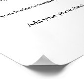 Einfache minimale Farbtiefe Hinzufügen eines Namen Poster (Ecke)