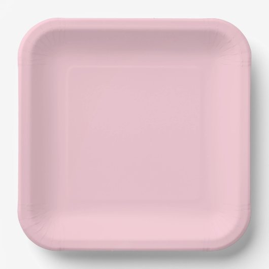 einfache minimale feste Farbe benutzerdefinierte P Pappteller (Vorderseite)