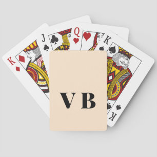 einfache minimale feste Farbe benutzerdefinierte P Spielkarten