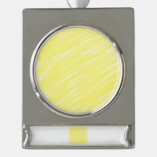 einfache minimale feste Farbe benutzerdefiniertes Banner-Ornament Silber