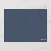einfache minimale feste Farbe benutzerdefiniertes Postkarte (Rückseite)