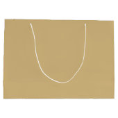 einfache minimale feste Farbe custom orange grau B Große Geschenktüte (Rückseite)