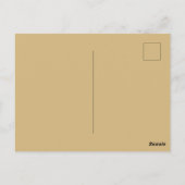 einfache minimale feste Farbe custom orange grau B Postkarte (Rückseite)