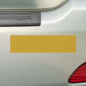 einfache minimale feste Farbe custom Senfgold Autoaufkleber (Auf Auto)