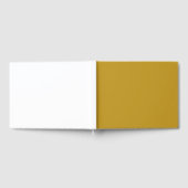 einfache minimale feste Farbe custom Senfgold Gästebuch (Voll)