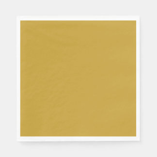 einfache minimale feste Farbe custom Senfgold  Serviette
