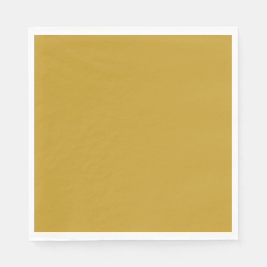 einfache minimale feste Farbe custom Senfgold Serviette (Vorderseite)