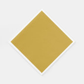 einfache minimale feste Farbe custom Senfgold Serviette (Ecke)