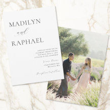 Einfache Minimale Foto-Hochzeit