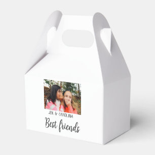 einfache minimale Freunde Namen hinzufügen Foto Te Geschenkschachtel