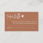 Einfache minimale geschlechtsneutrale Windel Begleitkarte (Vorderseite)