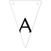 einfache minimale glückliche Geburtstagsfeier CUST Wimpelkette (Dritte Fahne)