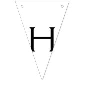 einfache minimale glückliche Geburtstagsfeier CUST Wimpelkette (Zweite Fahne)