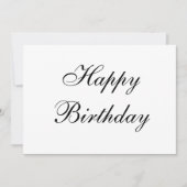 einfache minimale Glücksgeburtskarte (Vorderseite)