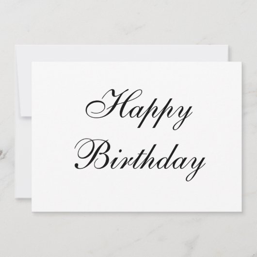 einfache minimale Glücksgeburtskarte (Vorderseite)