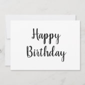 einfache minimale Glücksgeburtskarte (Vorderseite)