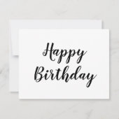 einfache minimale Glücksgeburtskarte Dankeskarte (Vorderseite)