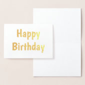 einfache minimale Glücksgeburtskarte Folienkarte (Anzeige)