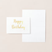 einfache minimale Glücksgeburtskarte Folienkarte (Anzeige)
