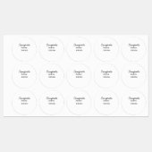 Einfache minimale Glückwunsch geben das Jahr an, i Etiketten (Blatt)