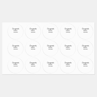 Einfache minimale Glückwunsch geben das Jahr an, i Etiketten