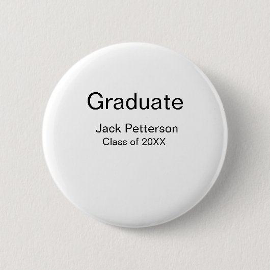 einfache minimale Graduierung fügen Namen moderne Button (Vorderseite)